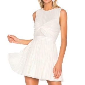 Great condition NBD white sleeveless pleated dress